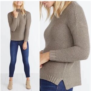 Marine Layer Remi Turtleneck Chunky Knit Wool Blend Sweater Size small